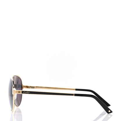 Cartier Santos de Cartier Sunglasses Gold Grey 3 of 10