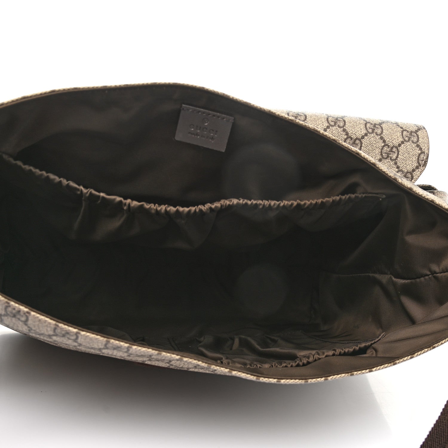 Gucci GG Plus Monogram Messenger Diaper Bag Dark Brown 6 of 16