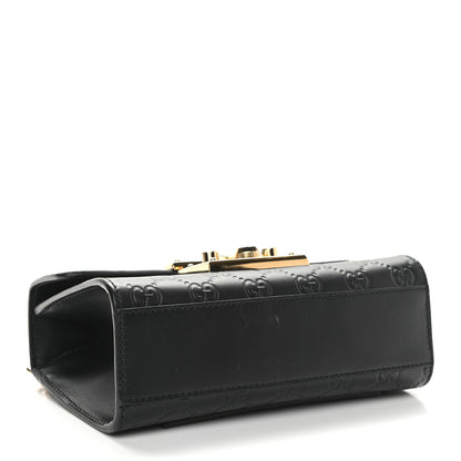 Gucci Guccissima Small Padlock Shoulder Bag Black 4 of 12