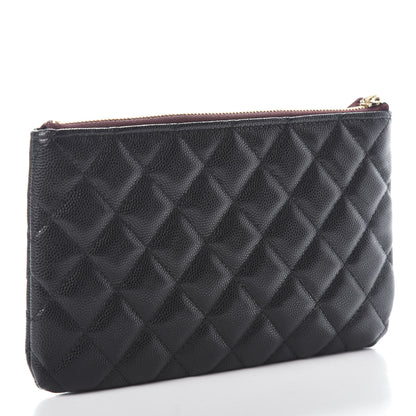 Chanel Caviar Quilted Cosmetic Case Black 3 of 7