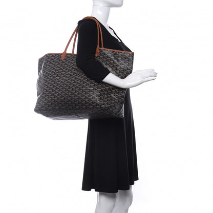 Goyard Goyardine Saint Louis GM Black Gold 2 of 10