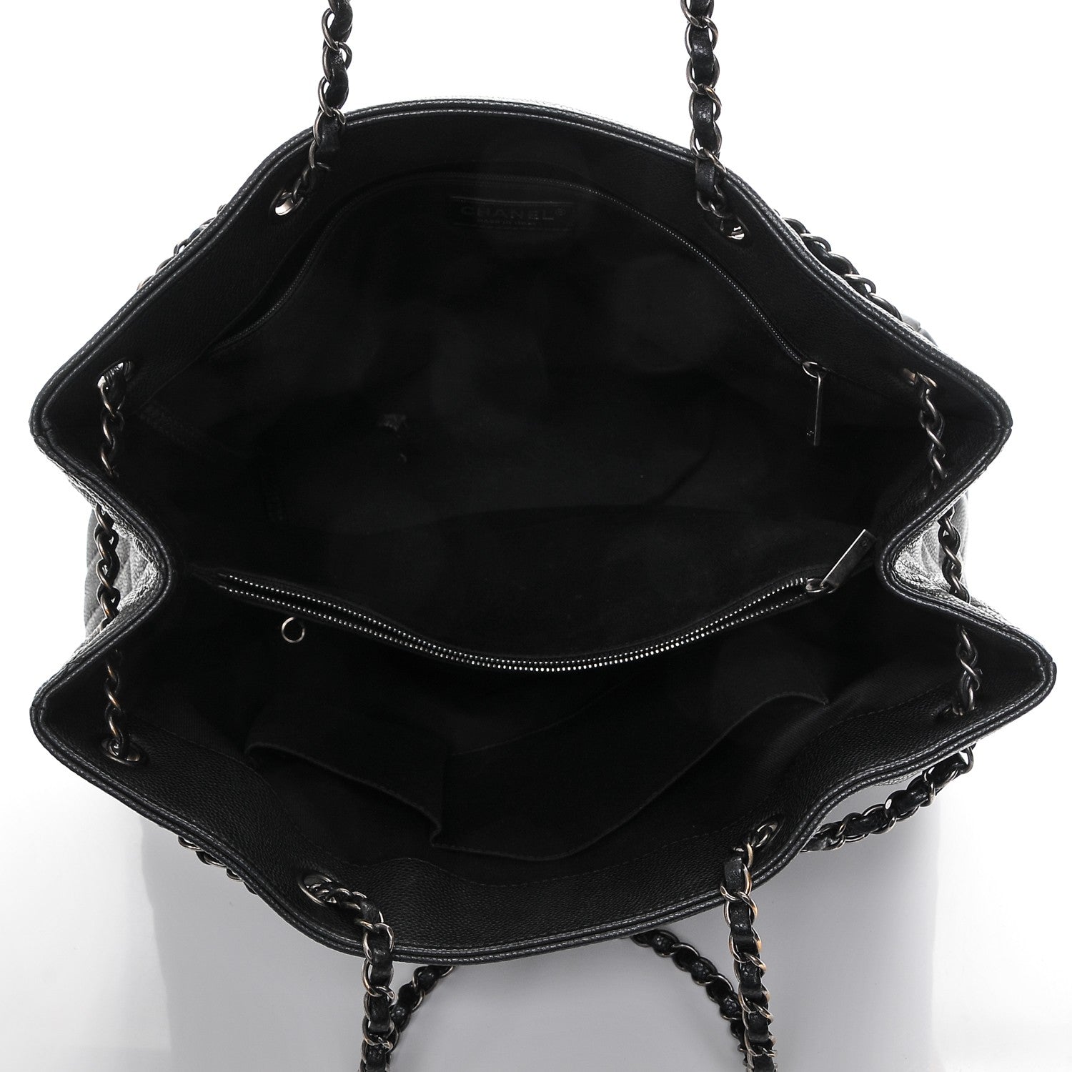 Chanel Grained Calfskin Large Shopping Tote Black 5 of 7