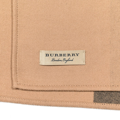Burberry Cashmere Giant Check Collette Cape Scarf Camel 3 of 4