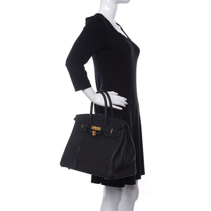Hermes Togo Birkin 35 Black 2 of 10