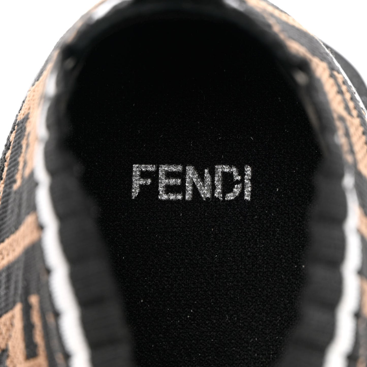 Stretch Yarn FF Stiff Band Rockoko Sneakers 38 Black White Tobacco