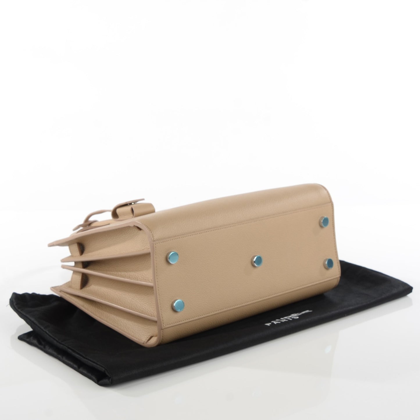 Grained Calfskin Baby Sac De Jour Nude Powder