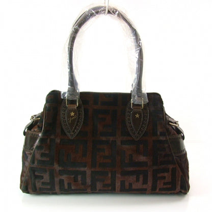 Fendi Calf Hair Zucca De Jour Media Tote Brown 1 of 13