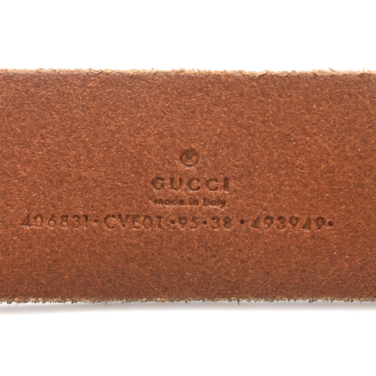 Faded Calfskin Double G 40mm Belt 95 38 Cuir