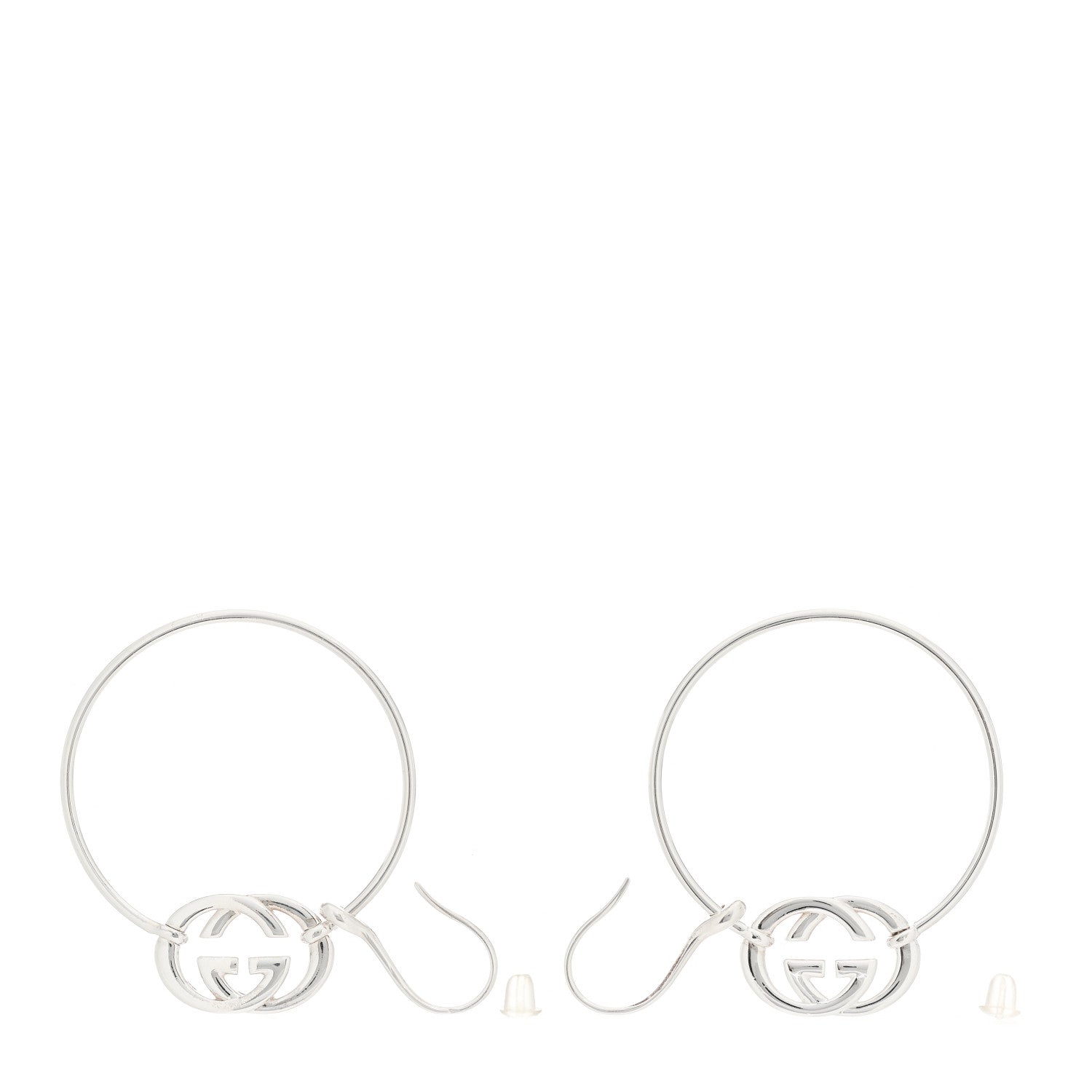 Gucci Sterling Silver Britt Hoop Earrings 3 of 6