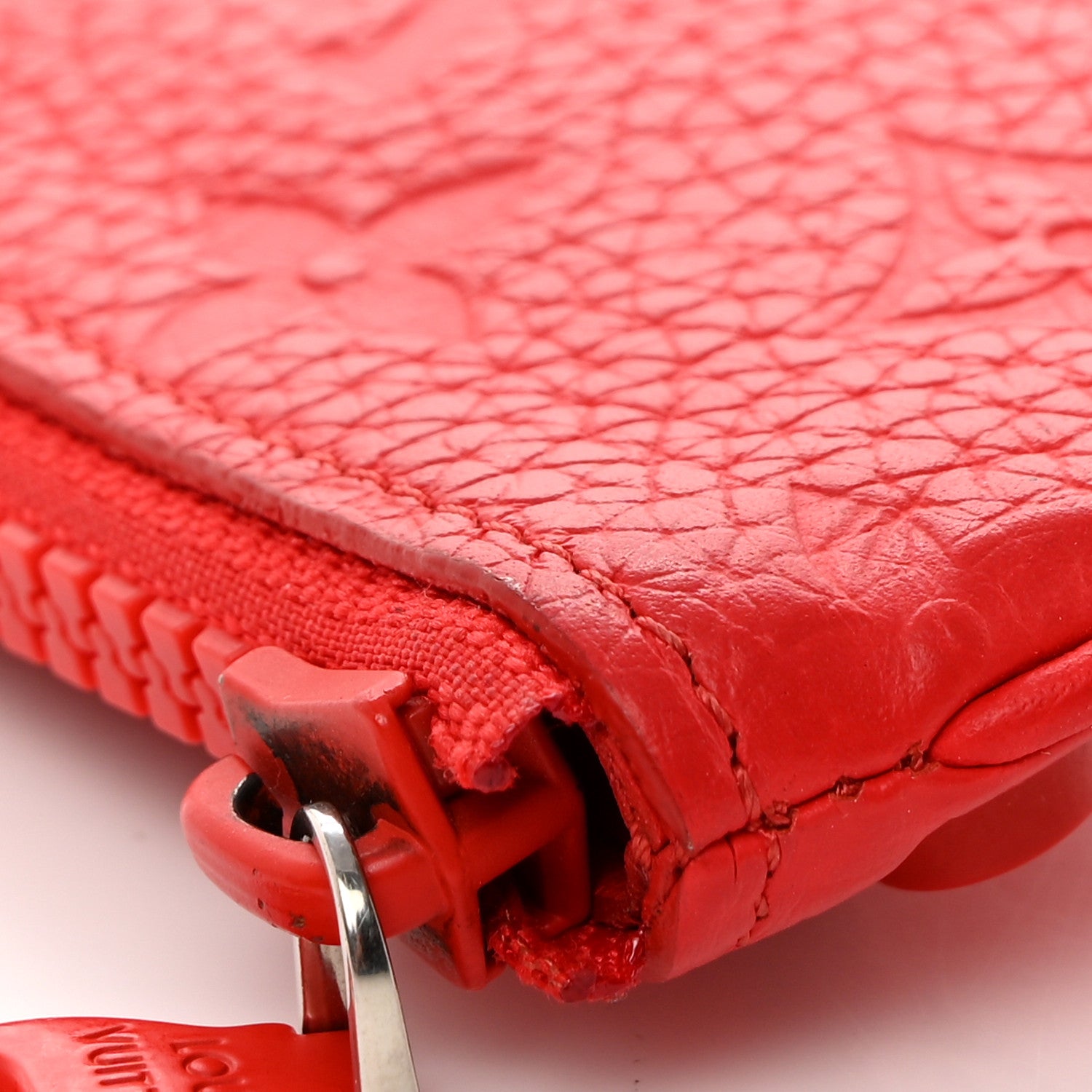 Louis Vuitton Taurillon Monogram Solar Ray Key Pouch Rouge 9 of 9