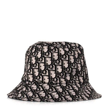 Christian Dior Oblique Reversible Teddy-D Brim Bucket Hat 58 Black 1 of 16