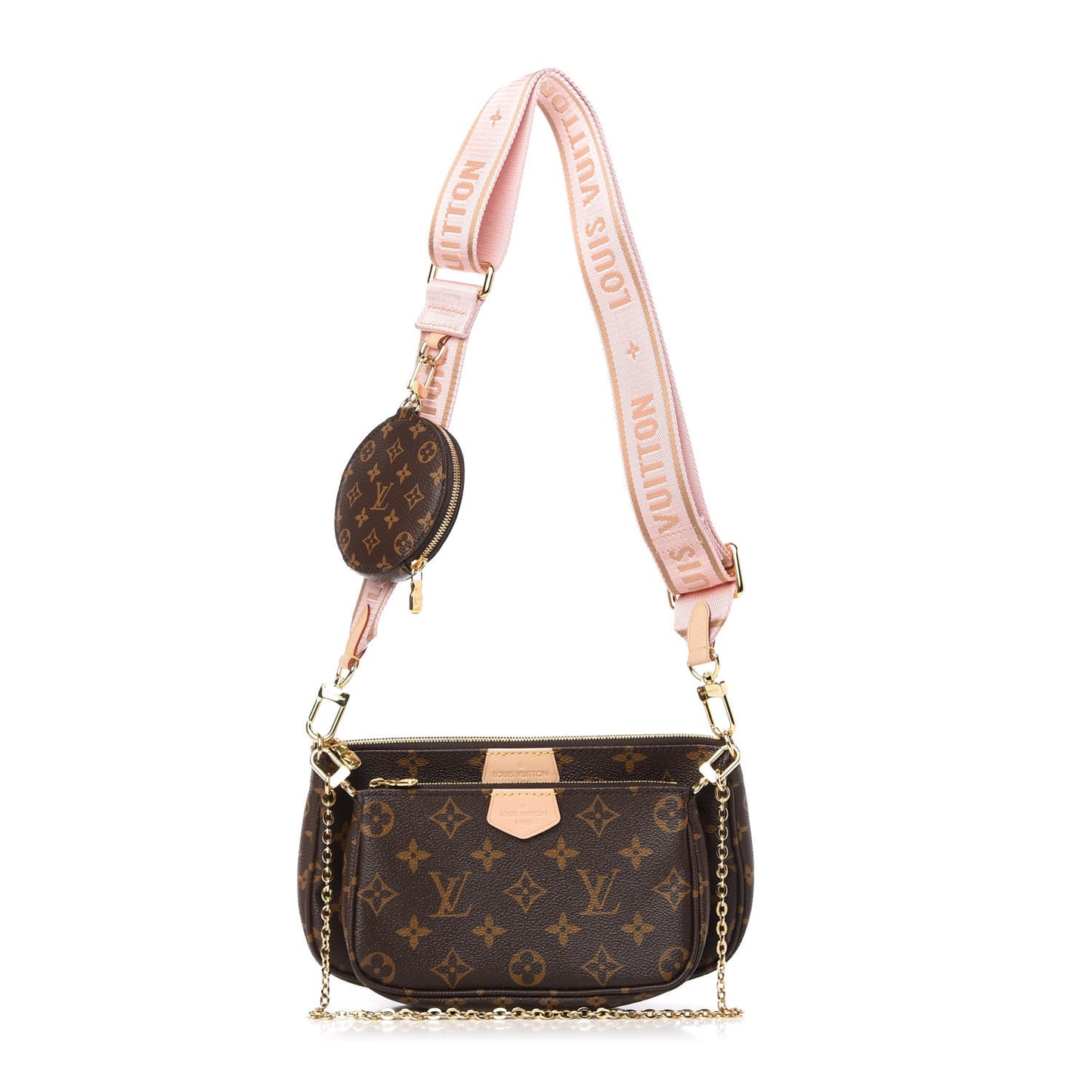 Monogram Multi Pochette Accessories Rose Clair