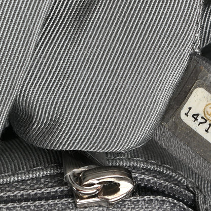 Chanel Nylon Quilted Tweed Stitch Bubble Accordion Flap Grey 7 of 10