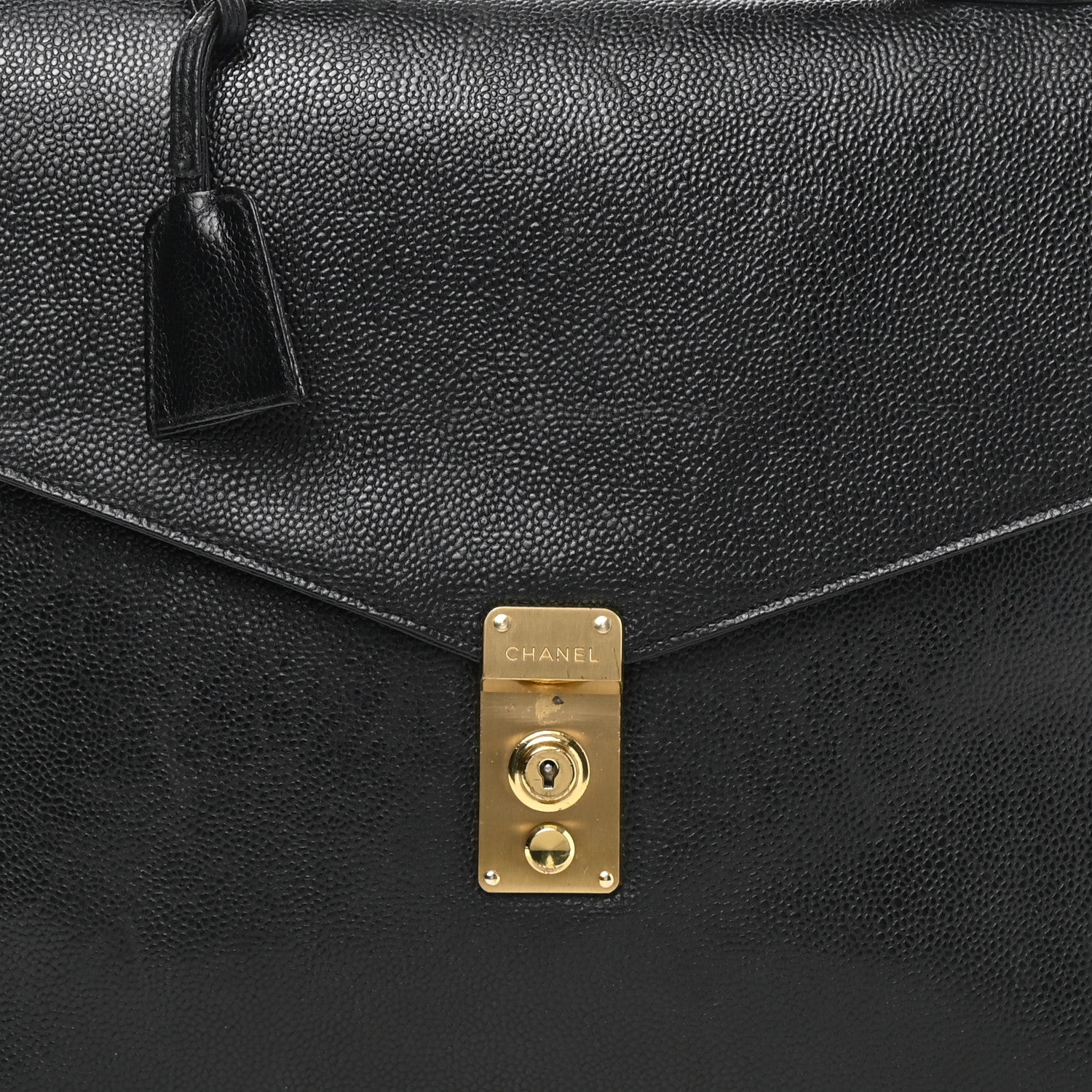 Chanel Caviar Briefcase Laptop Bag Black 8 of 12