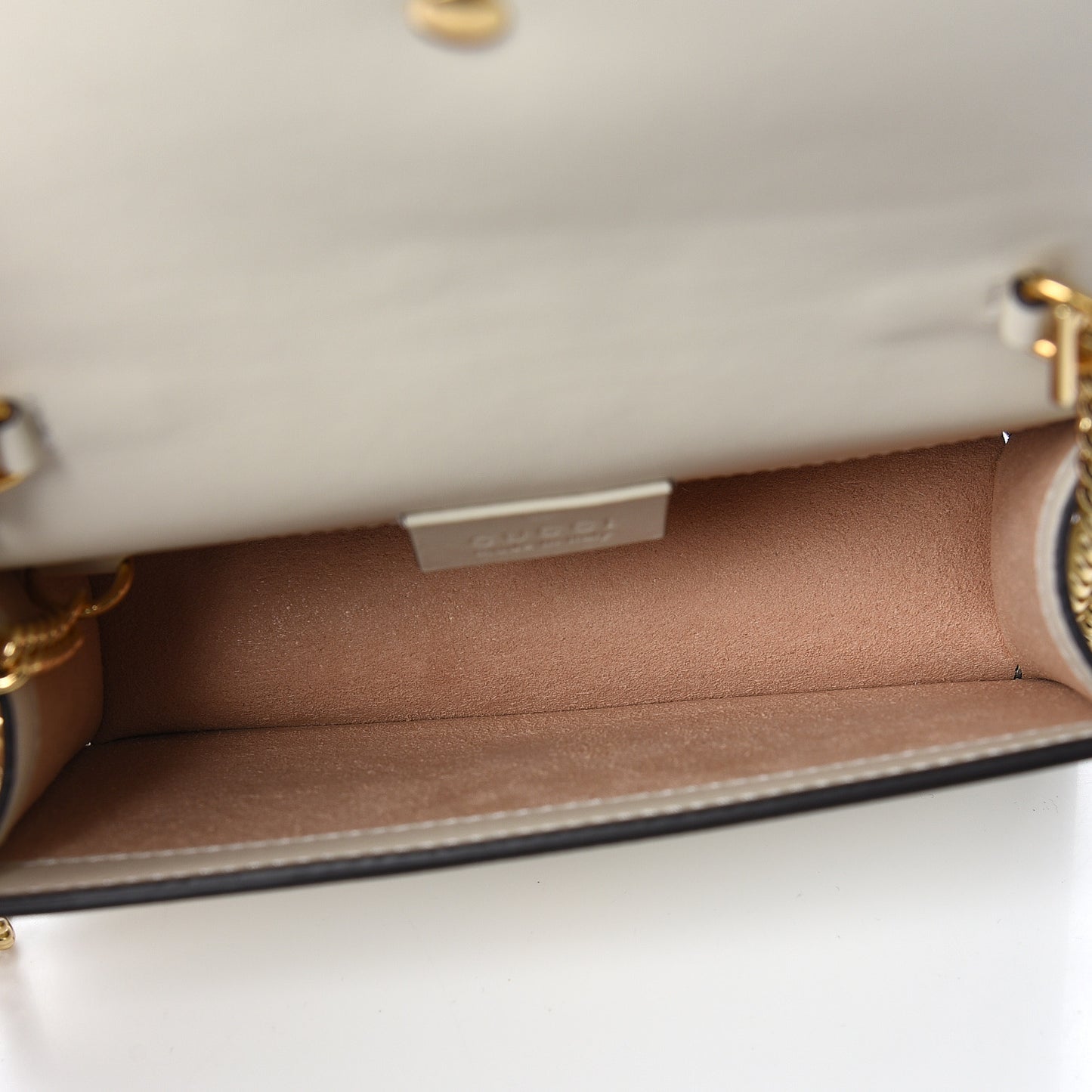 Calfskin Super Mini Sylvie Chain Shoulder Bag White