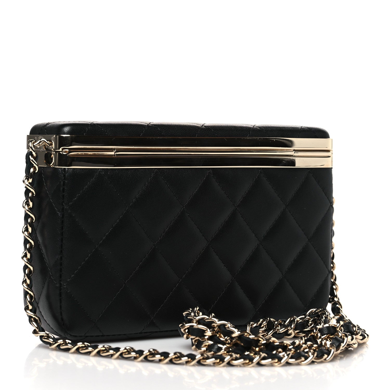 Chanel Lambskin Quilted CC Vanity With Chain Black 3 of 7