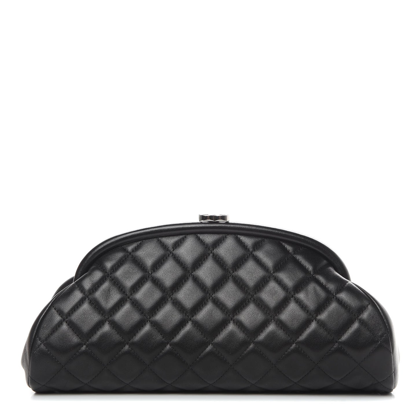 Lambskin Quilted Timeless Clutch Black