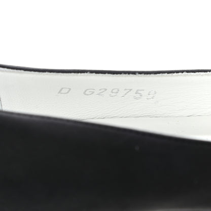 Chanel Nubuck Cap Toe Ballerina Flats 35 Black 8 of 10