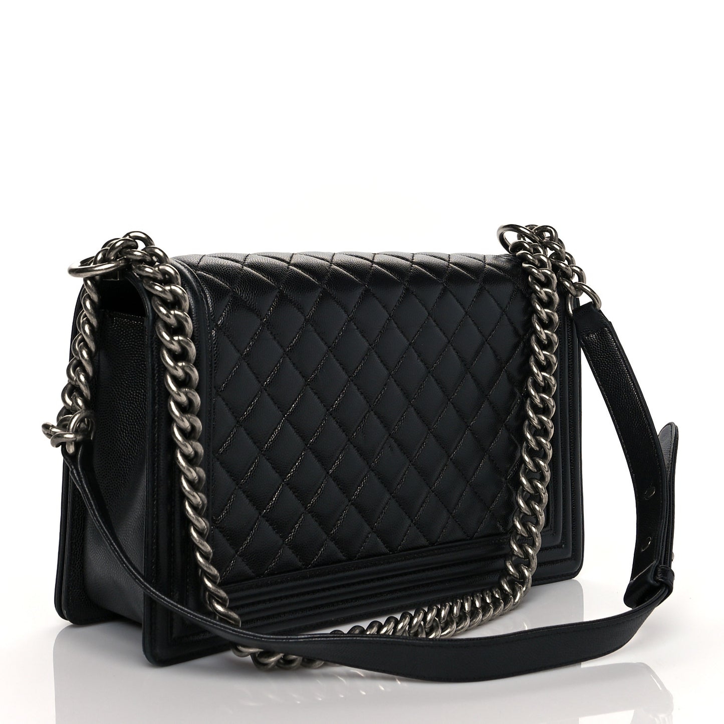 Caviar Quilted New Medium Boy Flap Black
