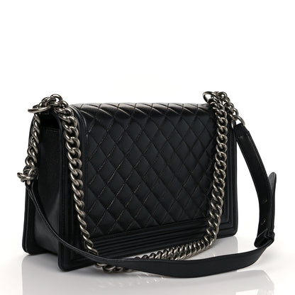 Chanel Caviar Quilted New Medium Boy Flap Black 2 of 10