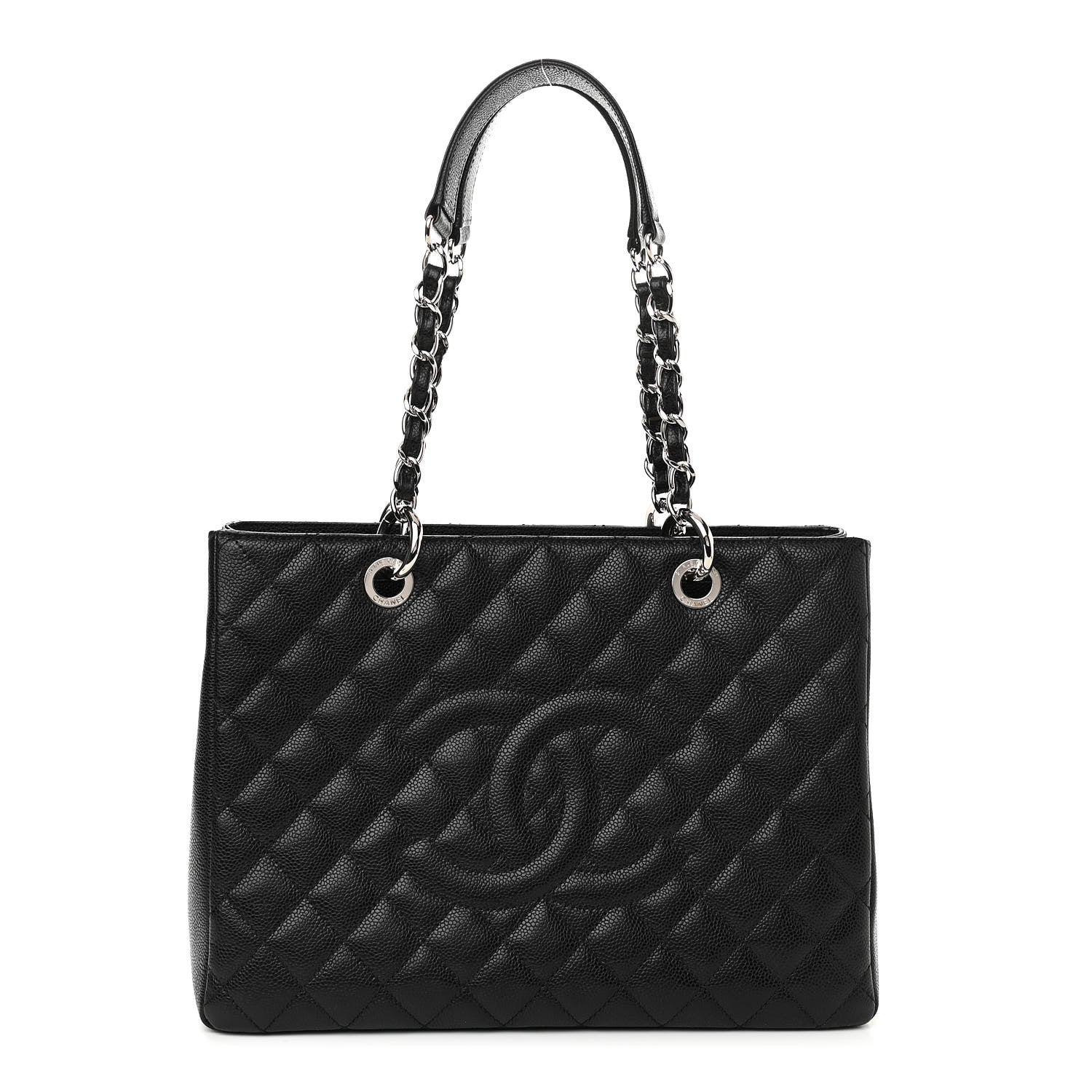 Chanel Caviar Quilted Grand Shopping Tote GST Black 1 of 10