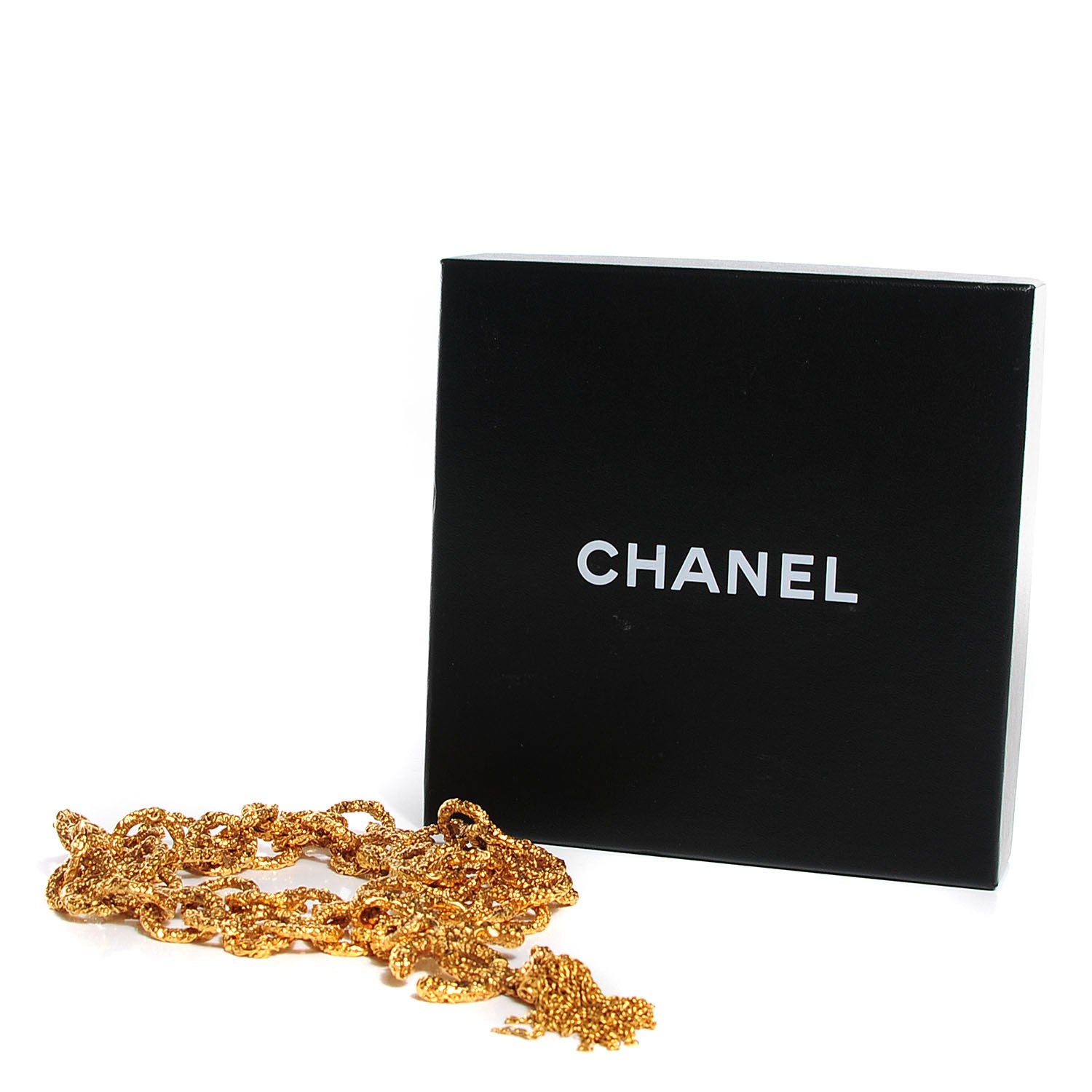 Chanel Textured Etruscan CC Tassel Belt Gold 3 of 3