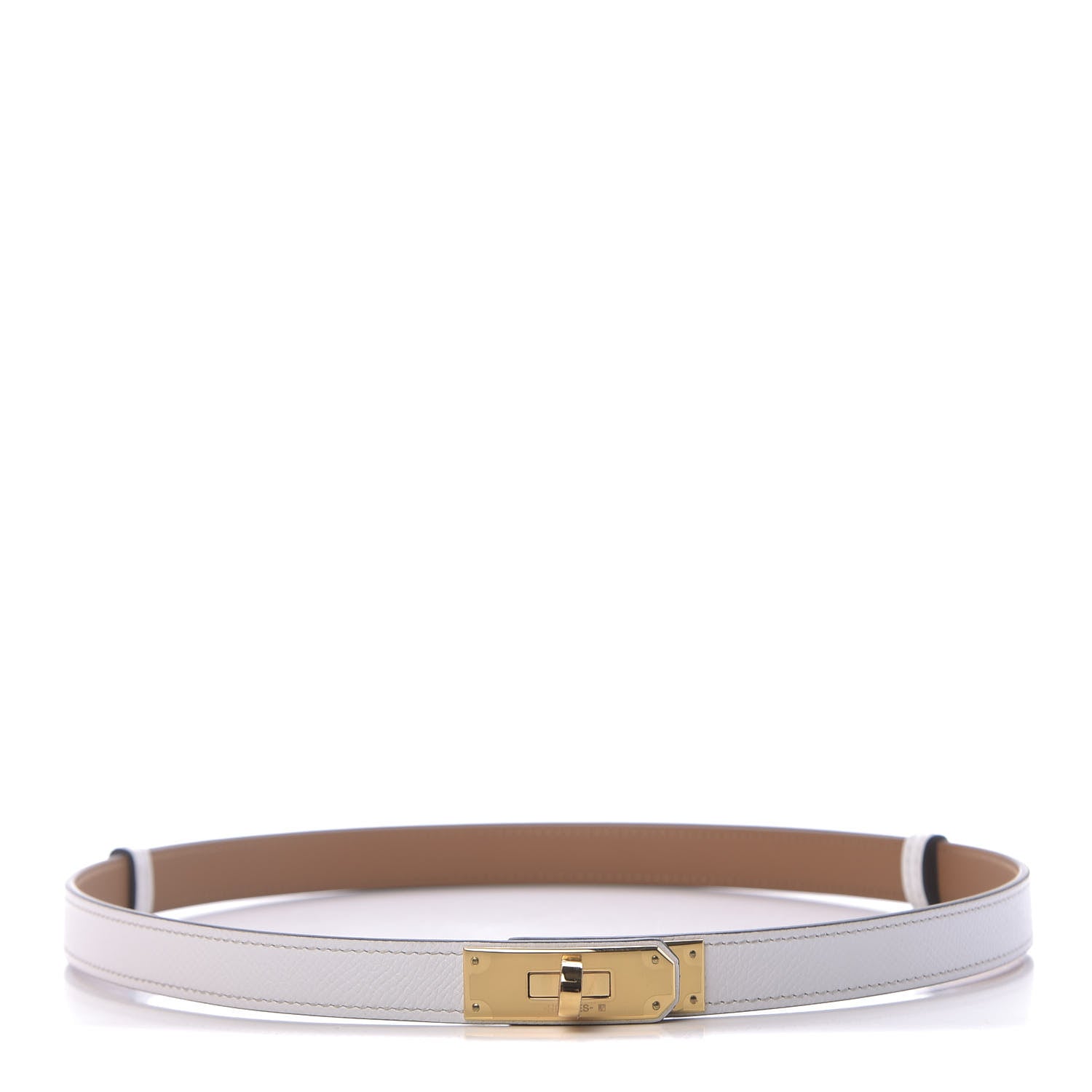 Hermes Epsom Kelly Belt White 1 of 4