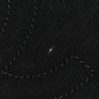 Chanel Washed Toile Calfskin Quilted Large Street Style Travel Bag Black 12 of 14