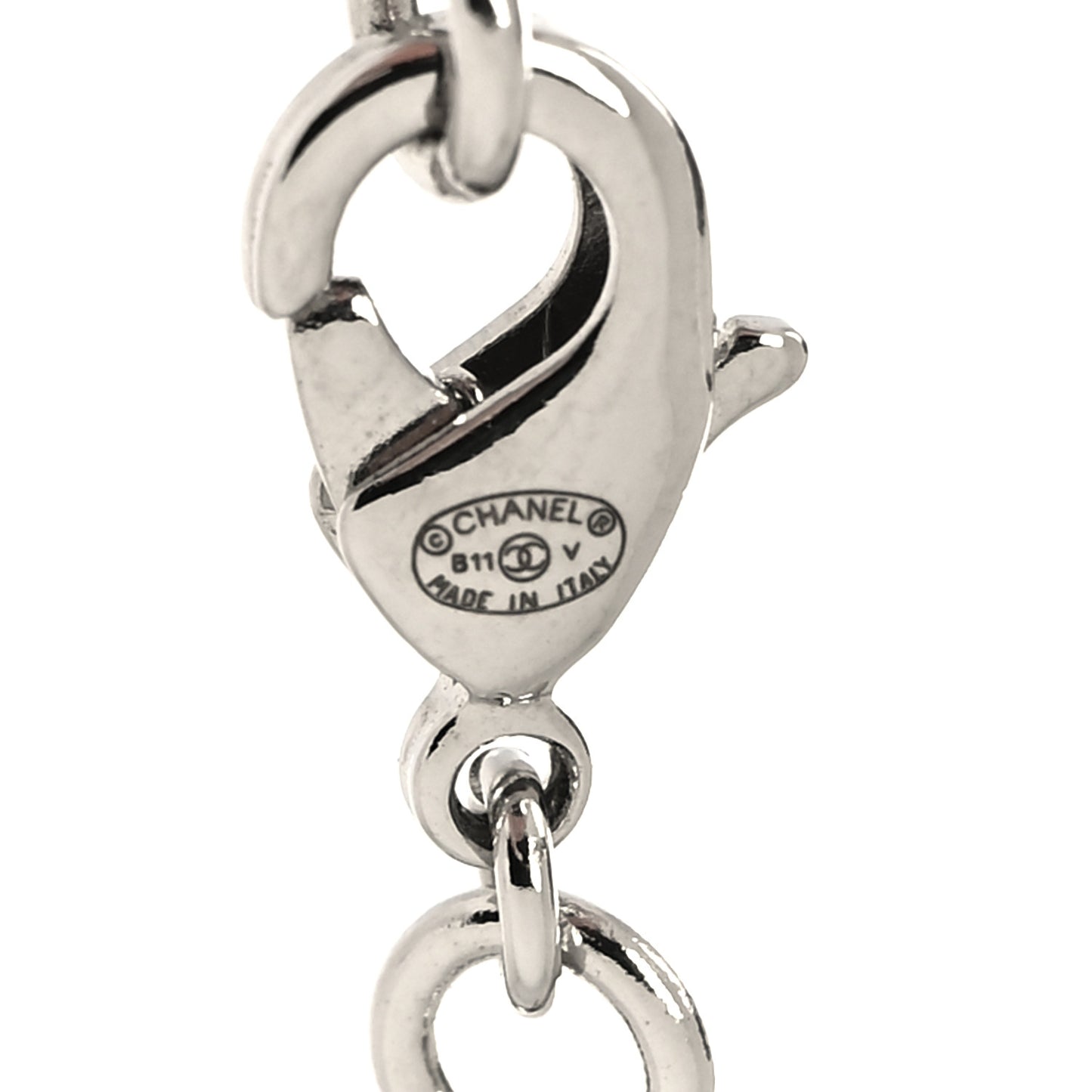 Crystal Timeless CC Necklace Silver