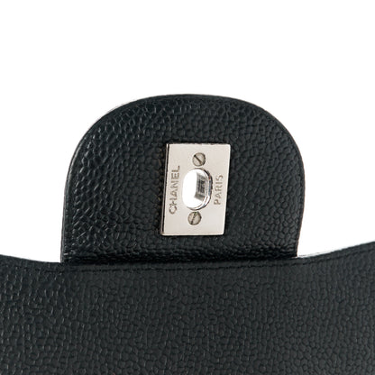 Chanel Caviar Quilted Jumbo Single Flap Black 7 of 11