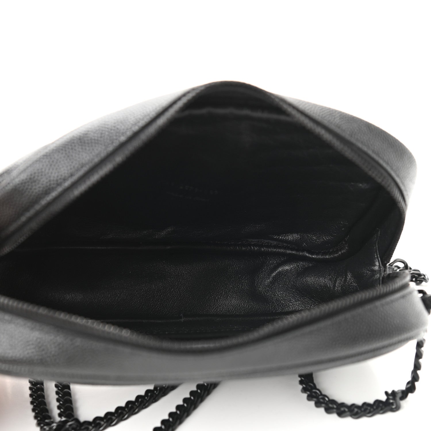 Saint Laurent Grain De Poudre Matelasse Monogram Mini Lou Camera Bag Black 5 of 9