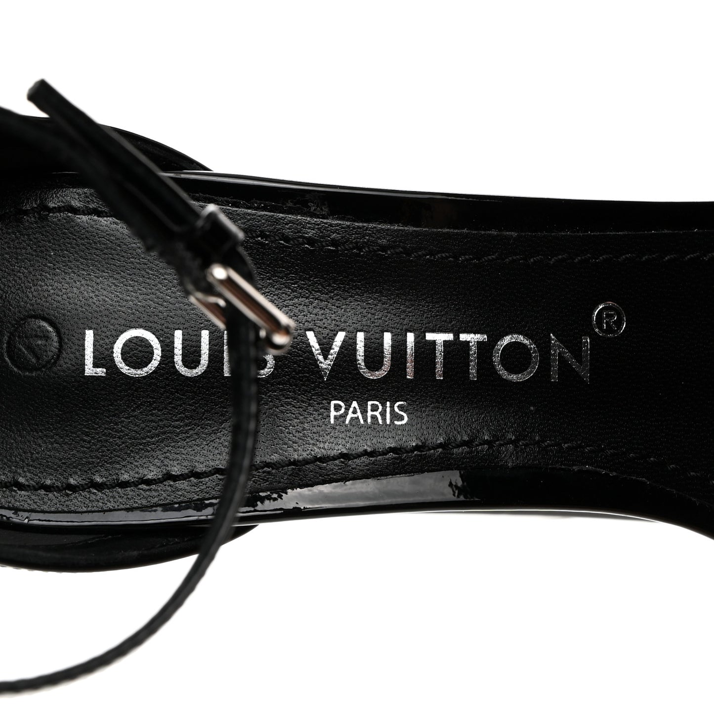 Patent Fame Platform Sandals 38 Black