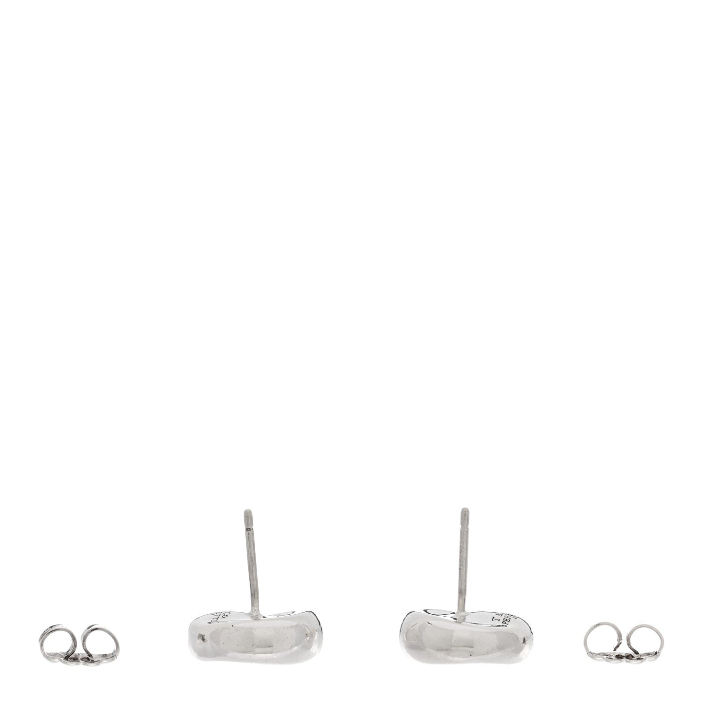 Sterling Silver 12mm Elsa Peretti Bean Earrings