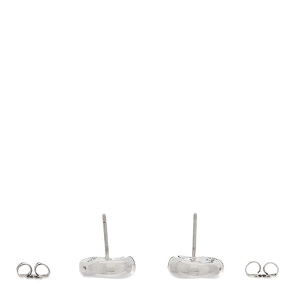 Tiffany Sterling Silver 12mm Elsa Peretti Bean Earrings 3 of 4