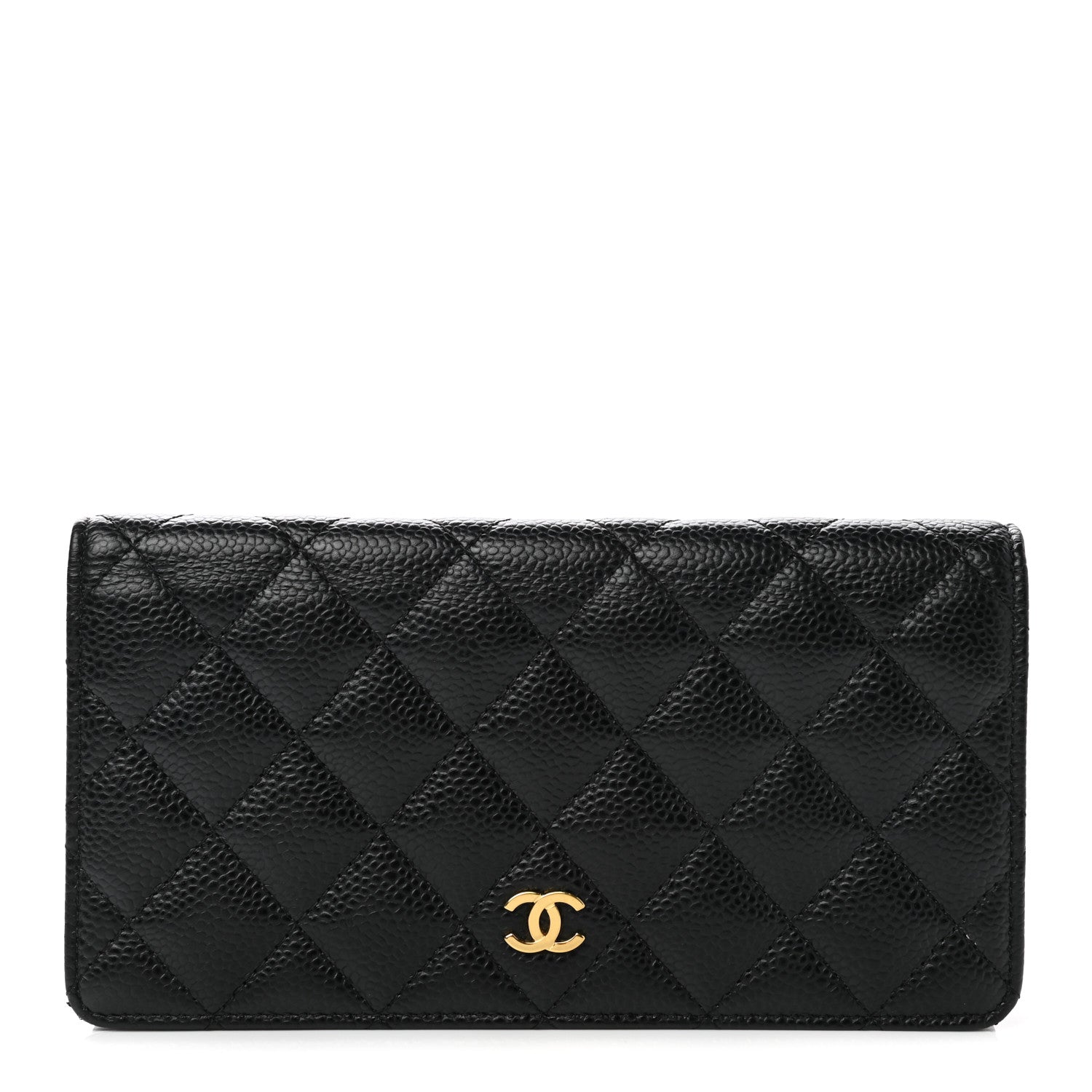 Chanel Caviar Quilted Yen Wallet Black 1 of 11