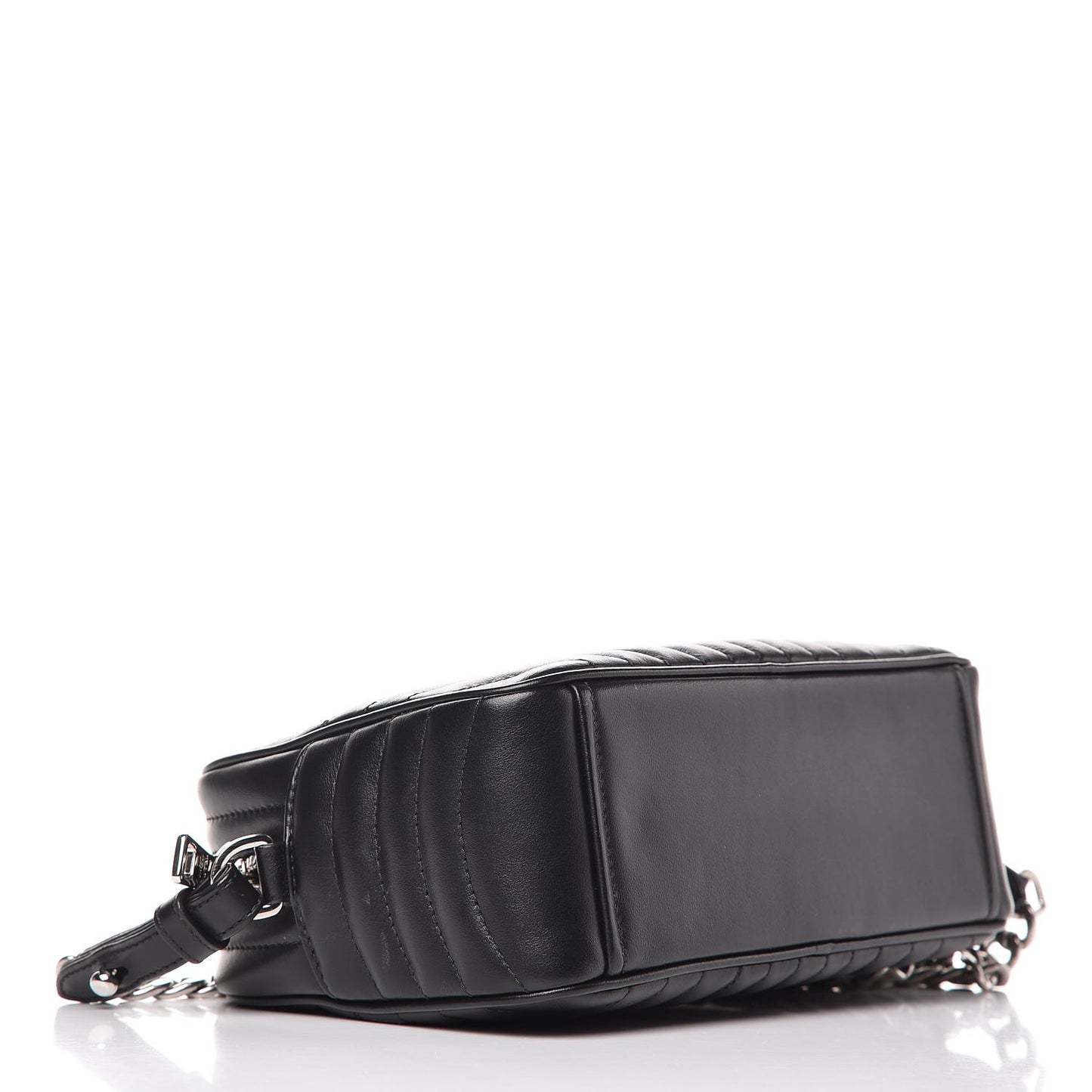 Soft Calfskin Diagramme Crossbody Bag Black