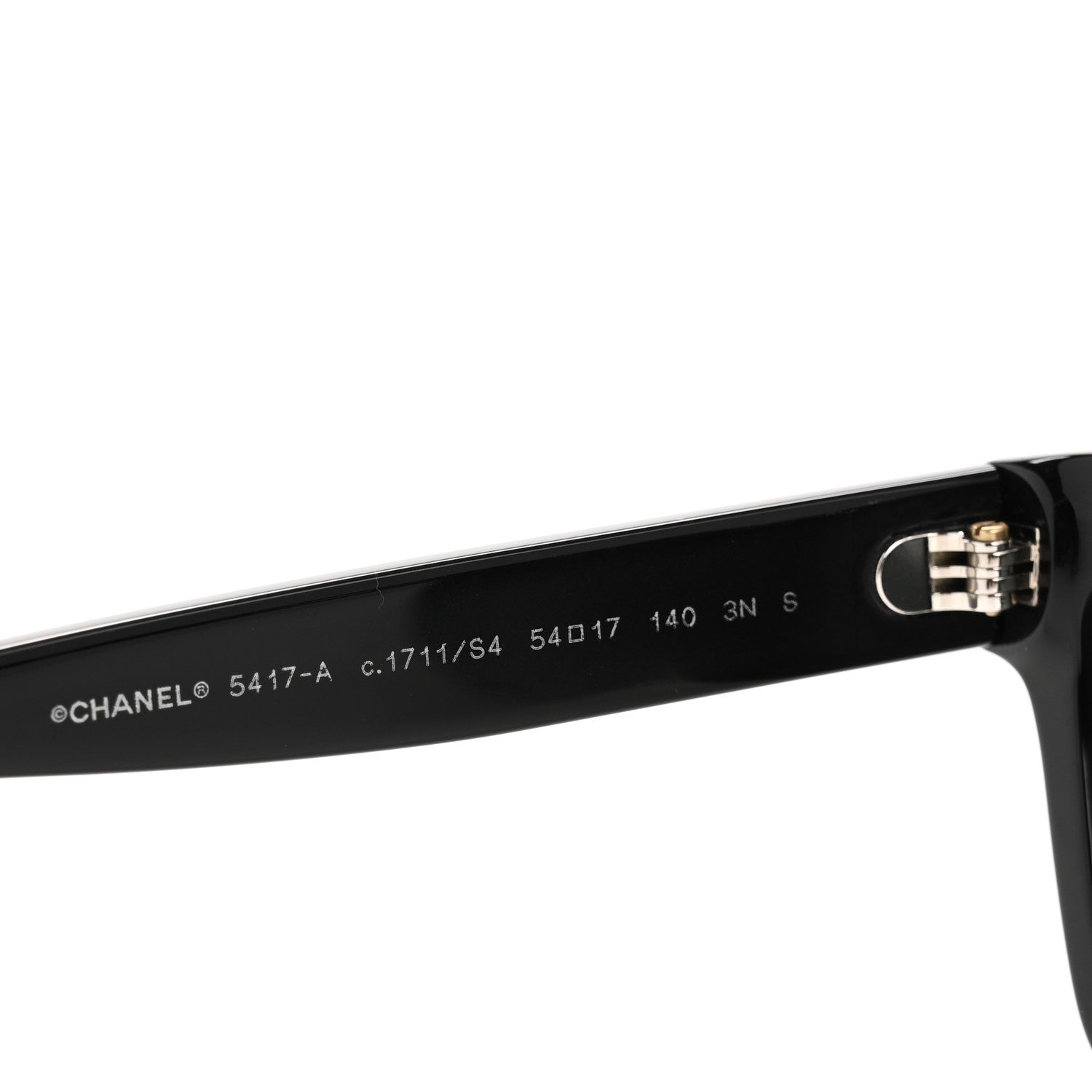 Chanel Acetate Square Sunglasses 5417-A Black 5 of 9
