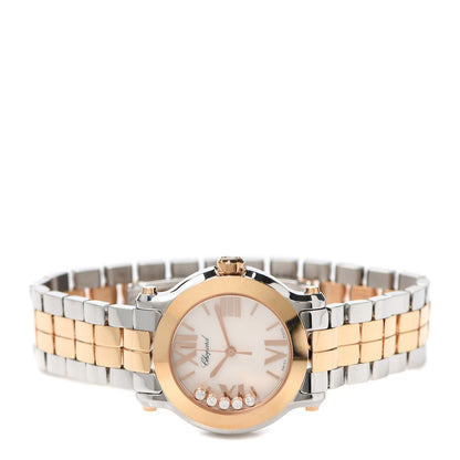Chopard Stainless Steel 18K Rose Gold 5 Diamond 30mm Happy Sport Automatic Watch 2 of 6