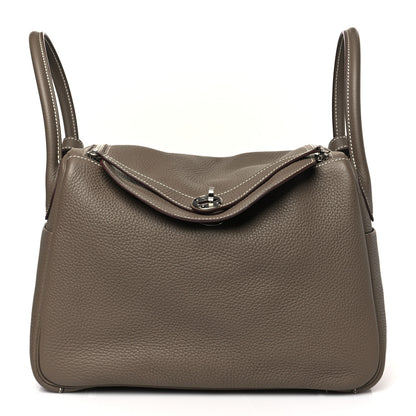 Hermes Taurillon Clemence Lindy 30 Etoupe 1 of 9