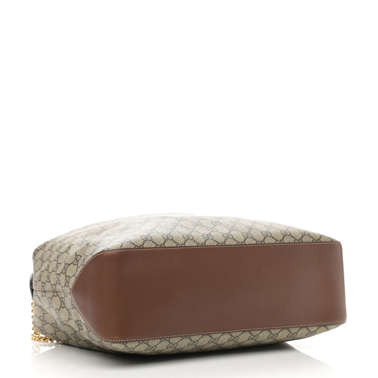 Gucci GG Supreme Monogram Large Linea A Hobo Light Brown 4 of 11