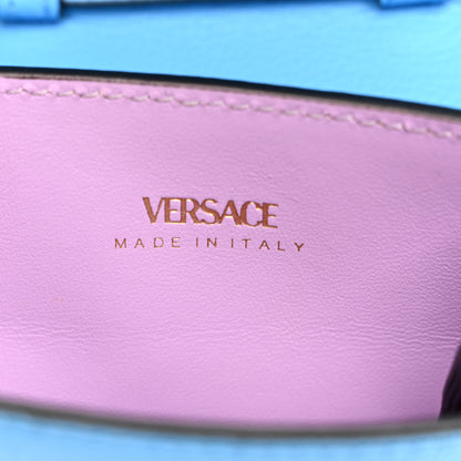 Versace Calfskin La Medusa Chain Crossbody Phone Pouch DV Blue 6 of 9