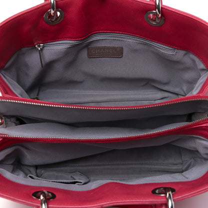 Chanel Soft Caviar Quilted CC Timeless Tote Red 4 of 15