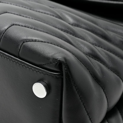 Saint Laurent Calfskin Y Quilted Monogram Large Loulou Chain Satchel Black 14 of 14