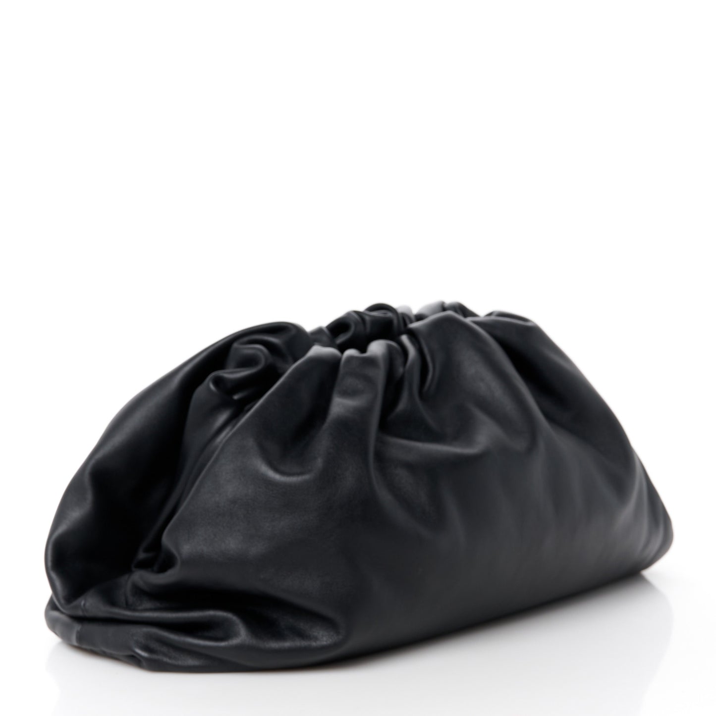 Smooth Butter Calf The Pouch Oversized Clutch Black