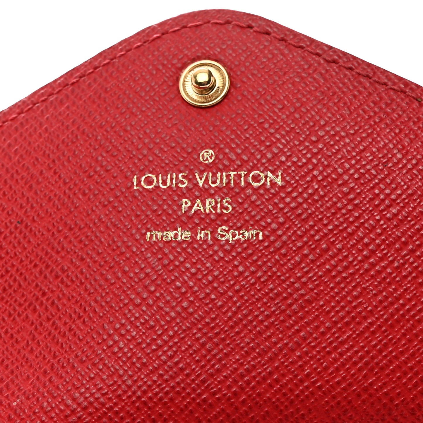 Damier Ebene Josephine Wallet Red