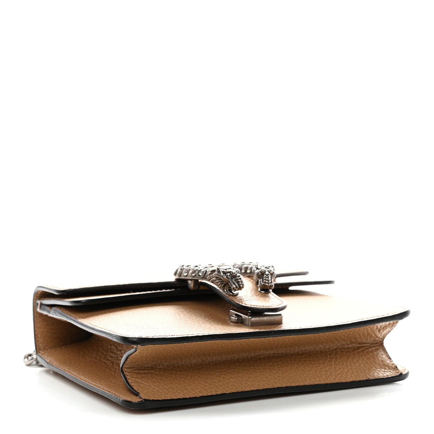 Dollar Calfskin Crystal Mini Dionysus Shoulder Bag Natural Tan Black Diamond