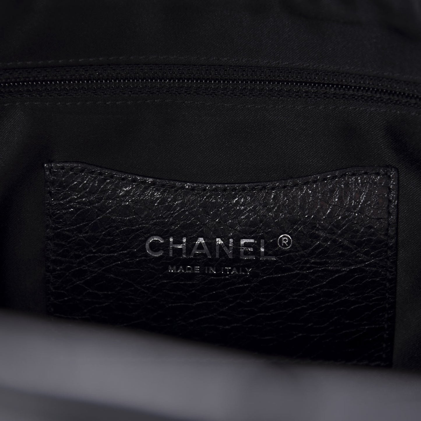 Glazed Calfskin Large On The Road Tote Black