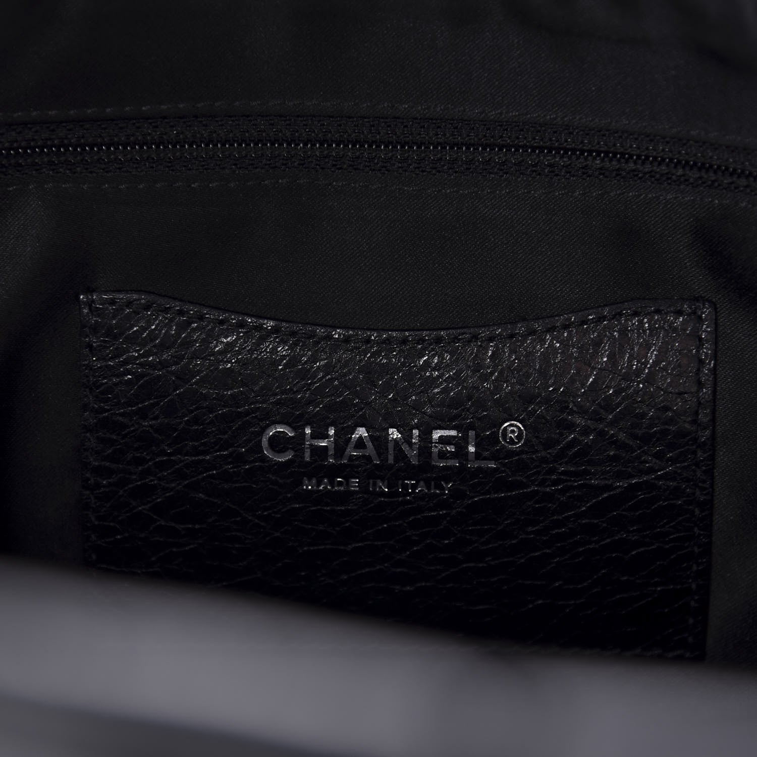 Chanel Glazed Calfskin Large On The Road Tote Black 10 of 14