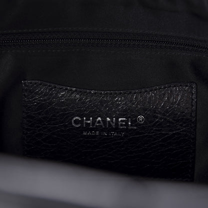 Chanel Glazed Calfskin Large On The Road Tote Black 10 of 14