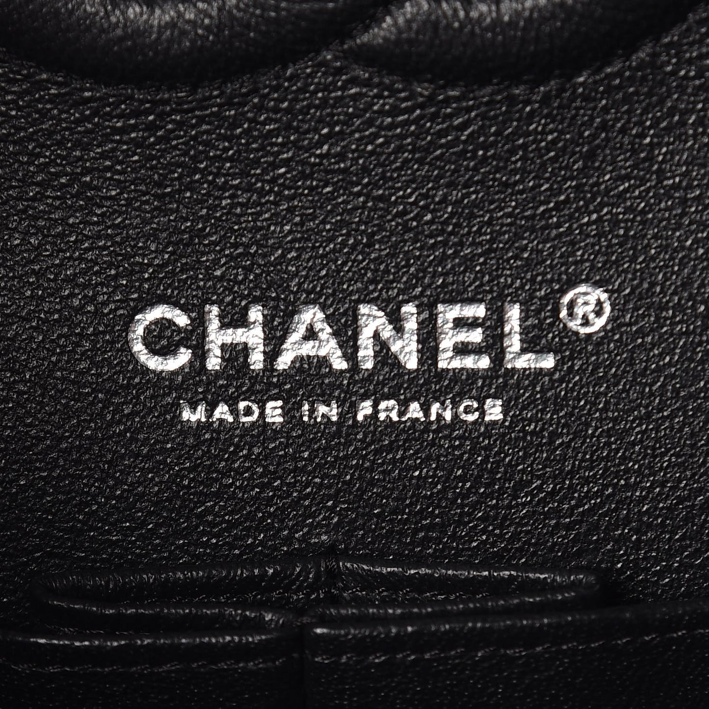 Crumpled Calfskin Quilted Medium Double Flap So Black